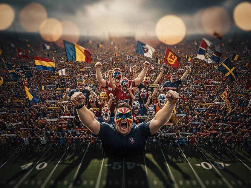 Alexander Volkanovski in the UFC octagon before his featherweight title fight against Ilia Topuria