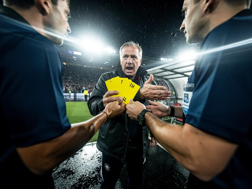 Pep Guardiola animated on the touchline in Premier League Manager News booking compilation 2025-26