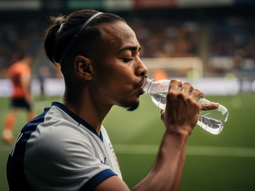 Leeds United supporters at Elland Road during the Ramadan fast-break pause against Manchester City 2