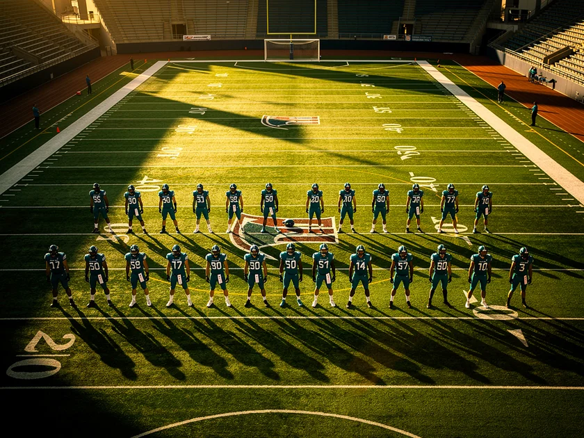 Arne Slot on the Liverpool touchline with Champions League Qualification and FA Cup trophy in focus