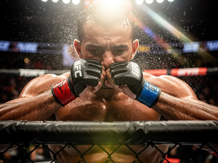 Ilia Topuria and Justin Gaethje face off ahead of UFC lightweight title unification bout at White Ho