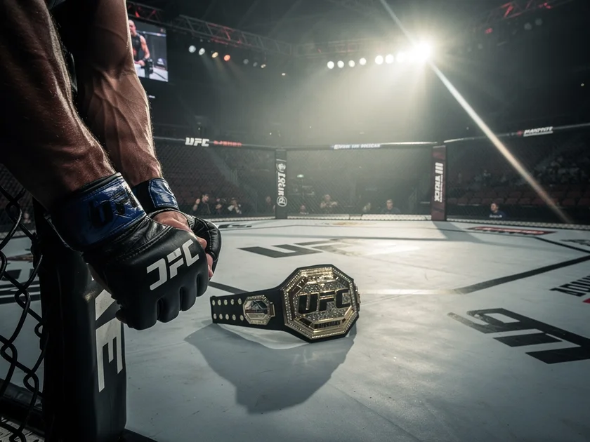Alex Pereira vacating light heavyweight title with UFC Middleweight Division rankings in background