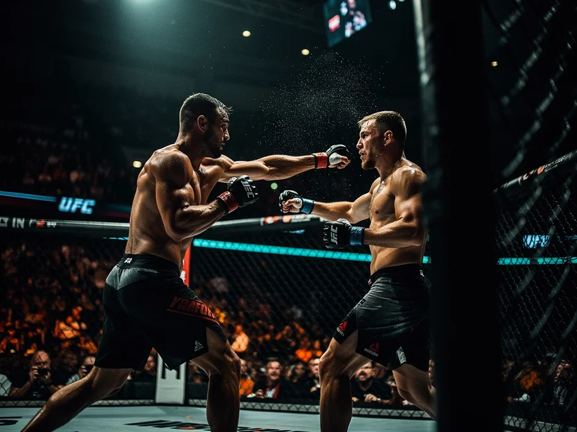 Three UFC Middleweight Division fighters weigh in at UFC 326 in Las Vegas on March 7 2026