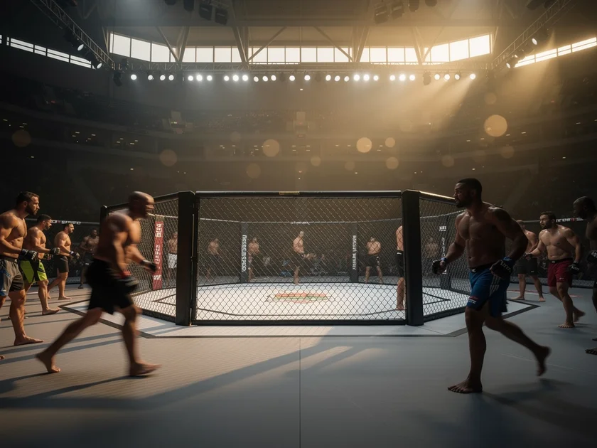 Alexia Thainara celebrating victory representing UFC Women's Division strawweight contender in 2026