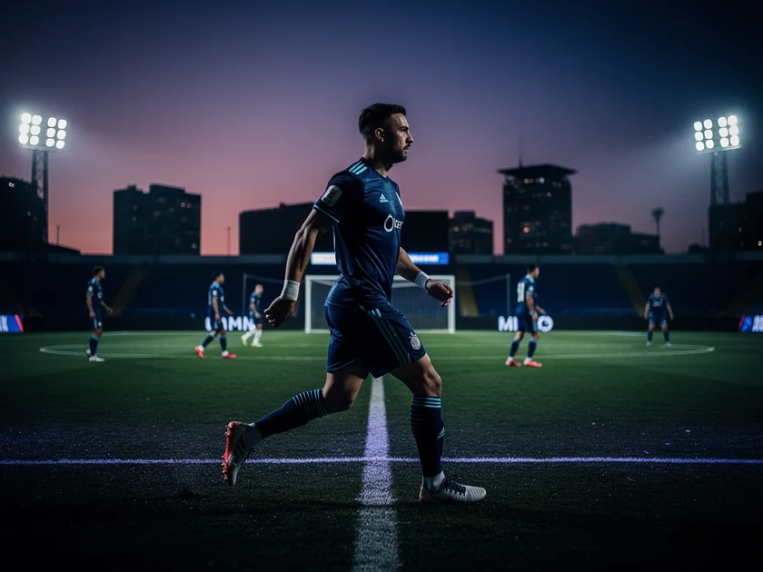 William Saliba in Arsenal kit defending during a Premier League match at the Emirates Stadium in 2026