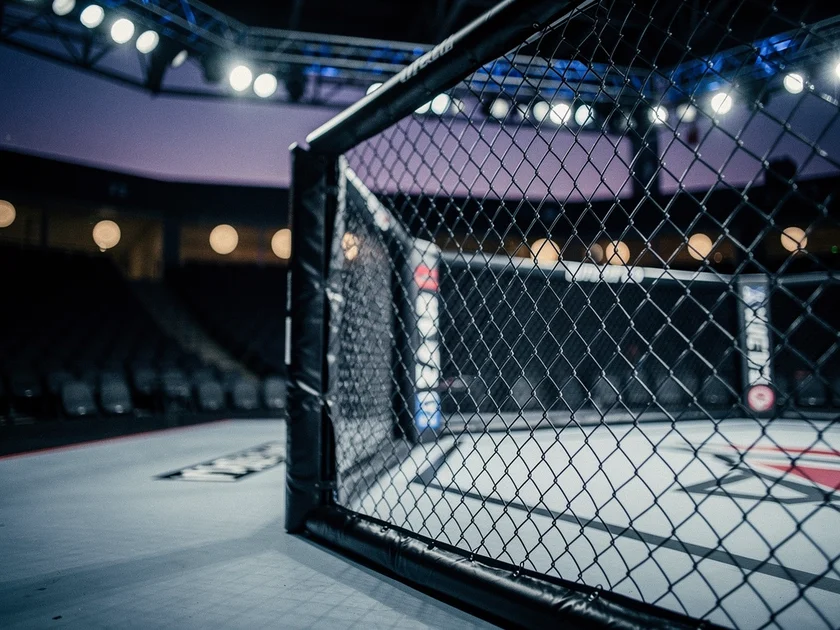 Dricus du Plessis UFC middleweight champion celebrating title defense in the octagon 2026