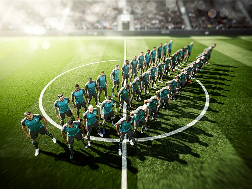 West Ham and Leeds United players contesting a ball in their Premier League Relegation Battle context fixture