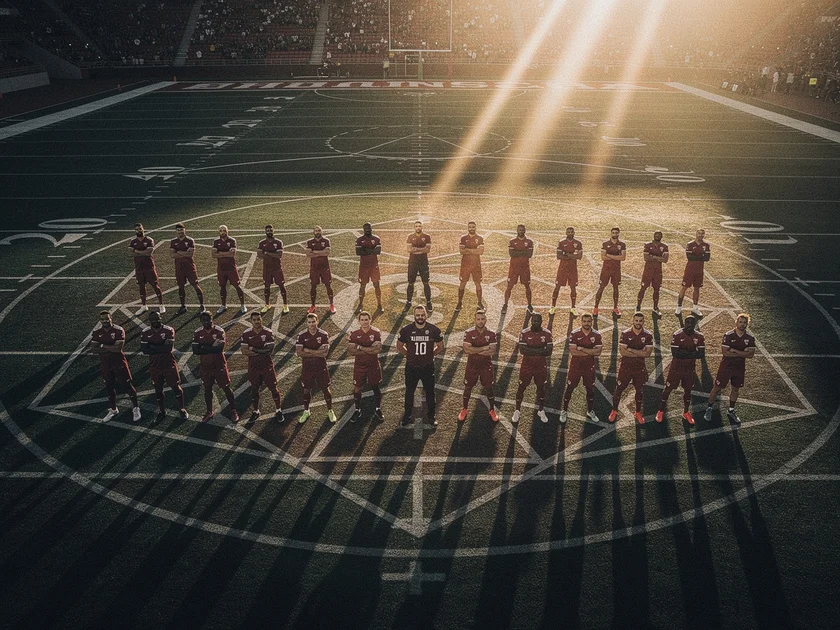 Premier League Results Today April 9 2026 with football pitch and scoreboard display