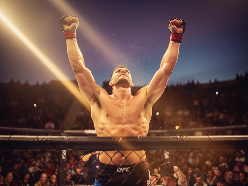 Renato Moicano celebrates submission win as UFC PPV Schedule 2026 takes shape at lightweight